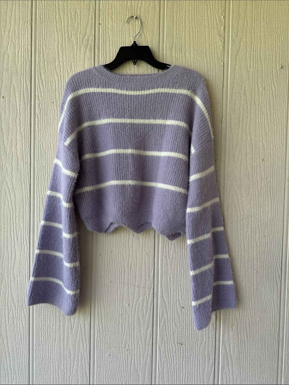 GB Striped Eyelash Sweater